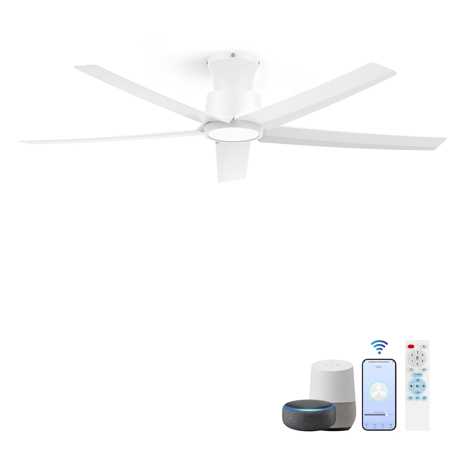 Photo 1 of ocioc 52 Inch Smart Ceiling Fan - White