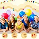 Outus 42 Pack Happy Birthday Crowns for Kids Classroom with Elastic Band for Teachers Students Kindergarten Party - Image 3