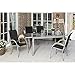 Produktbild MERXX Gartenmöbel-Set 5-tgl. Foggia Stapelsessel, Ausziehtisch