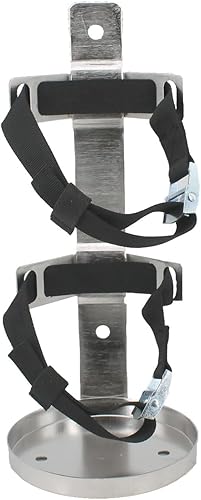 Miniatura 3 de Soporte de metal para extintor de incendios, resistente, acero inoxidable 304, compatible con extintores de incendios de 5 libras