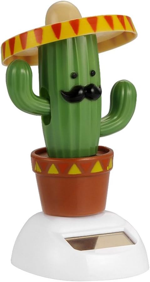 Cactus Solar Powered Shaking Head Dancing Car Ornament - Cactus