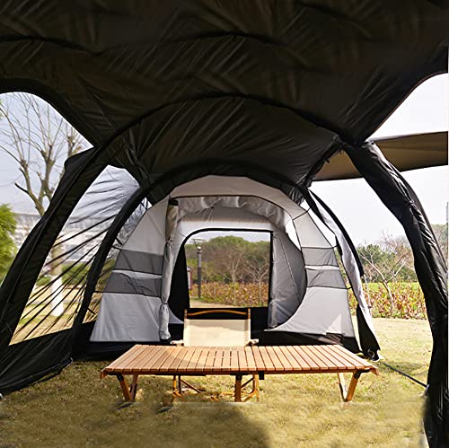 Carpa túnel familiar para 5-8 personas blanca miniatura 6