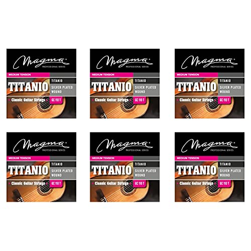 Cordes guitare acoustique Magma GC110T en nylon titane et argent