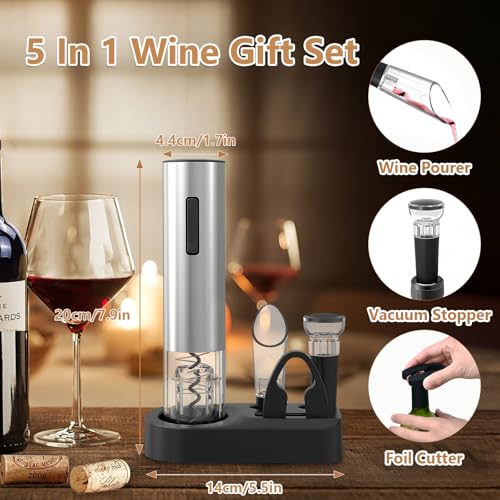 Décapsuleur automatique et coffret d'accessoires à vin pour offrir un cadeau idéal - 6