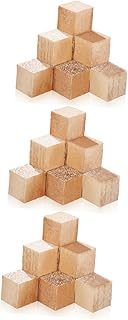 30 Pçs Bloco Em Branco Quebra-Cabeças Artesanato Em Madeira Quebra-Cabeças De Madeira Quadrados Para Artesanato Pequenos Cubos De Madeira Alfabeto Quebra-Cabeça Cubos De Madeira COHEALI