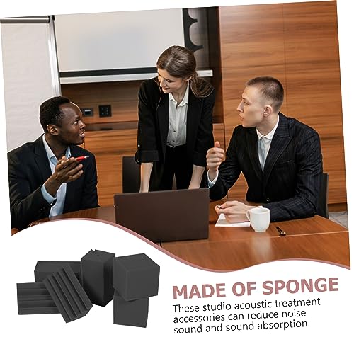 BESTonZON 16 piezas Trampas de graves acústicas para absorción de sonido de baja frecuencia con paneles de espuma para estudio y KTV, ideales para home theater y salas de grabación miniatura 2