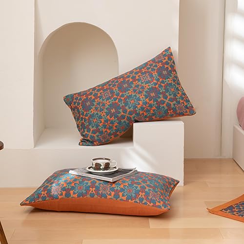 Purefair 100% Cotton Muslin Blanket Jacquard Bohomian Mandala Floral Print Quilt thumb #7