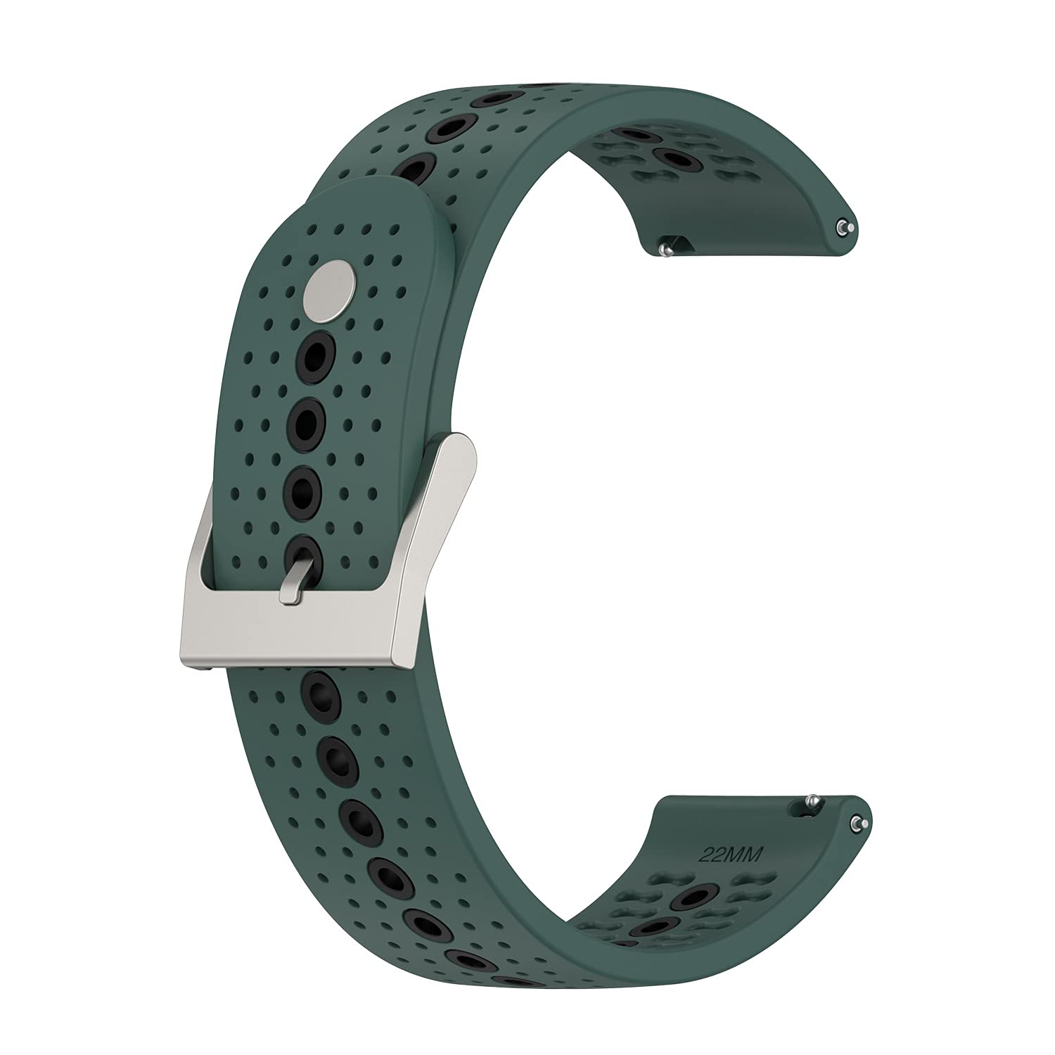 Chofit Correas compatibles con Suunto 5 Peak, correa deportiva de silicona de repuesto de 22 mm con agujeros coloridos, accesorios para reloj inteligente Suunto 5 Peak