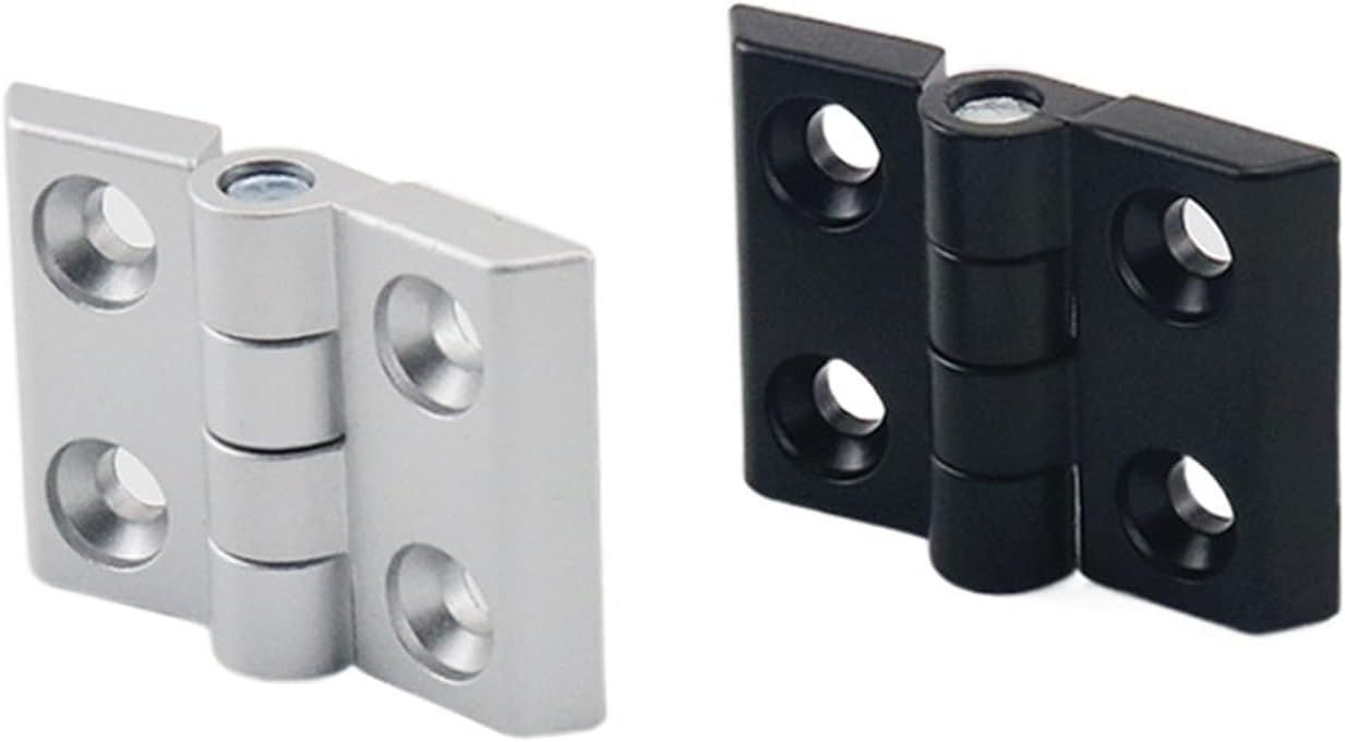 Kyuepong Zdc-A3040-Silvery Electrical Cabinet Door Hinge, Zinc Alloy And Aluminum Industrial Hinges Metal Electrical Cabinets And Mechanical Doors 1Pcs(Zdc-A3040-Silvery)