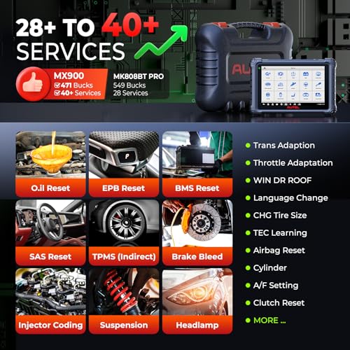 Autel Scanner MaxiPRO MP900-BT KIT, 2024 Newer Model of MP808BT Kit MP808BT PRO MP808S, Bidirectiona