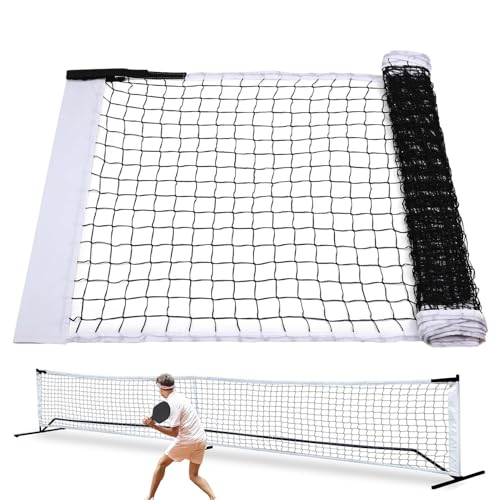 Rete portatile per sottaceti da esterno, rete portatile di dimensioni regole, rete di ricambio per pratica pallavolo, sportivi per cortili, vialetti, giochi da giardino, attrezzature per