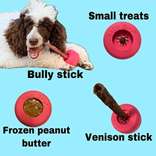 Bully Stick Halter - Größe Klein Interaktives Hundespielzeug, Slow Feeder, Leckerli-Spender, Kauspielzeug und Hundesicherheitsgerät