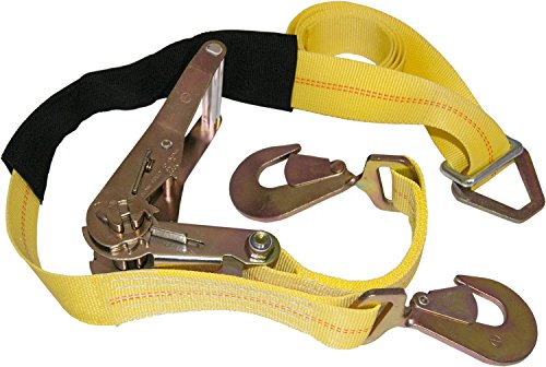 4 Yellow Axle Straps Car Carrier Tie Down Straps With Ratchets Tow Straps #TOP1