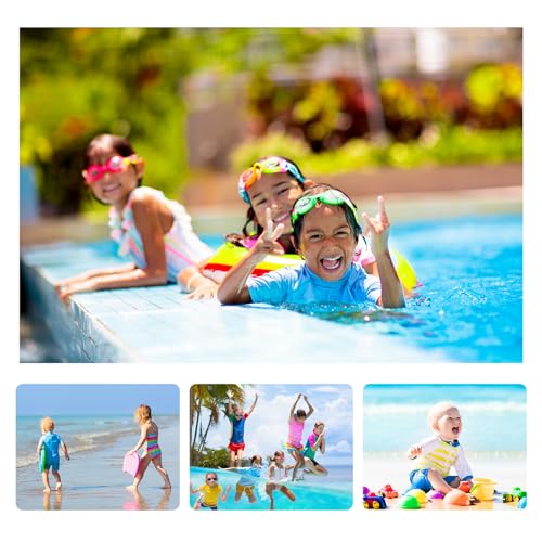 Ubestyle Baby Boys and Girls UPF 50+ Long Sleeve Zip Rash Guard Toddler Swim Shirt Top Quick Dry Sun Protection 5