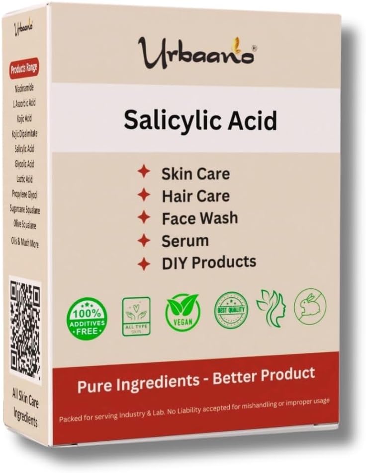 Salicylic Acid Powder for Making Beauty Cream, Facewash, Cleanser, Lotions, Gel, Body Wash (D.I.Y Ingredient)