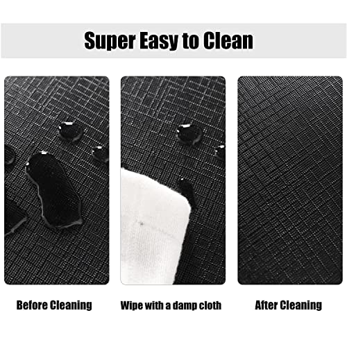 Lushvida Round Outdoor Tablecloth With Umbrella Hole - Waterproof And Stain Resistant Flannel Backed Vinyl Fitted Table Cover Elastic Edged Table Cover, Fits Tables Up To 45"-56" Diameter, Black #TOP3