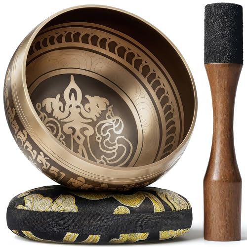 Silent Mind – Campane tibetane dell'Himalaya – Splendidi disegni, New Bronze Mantra