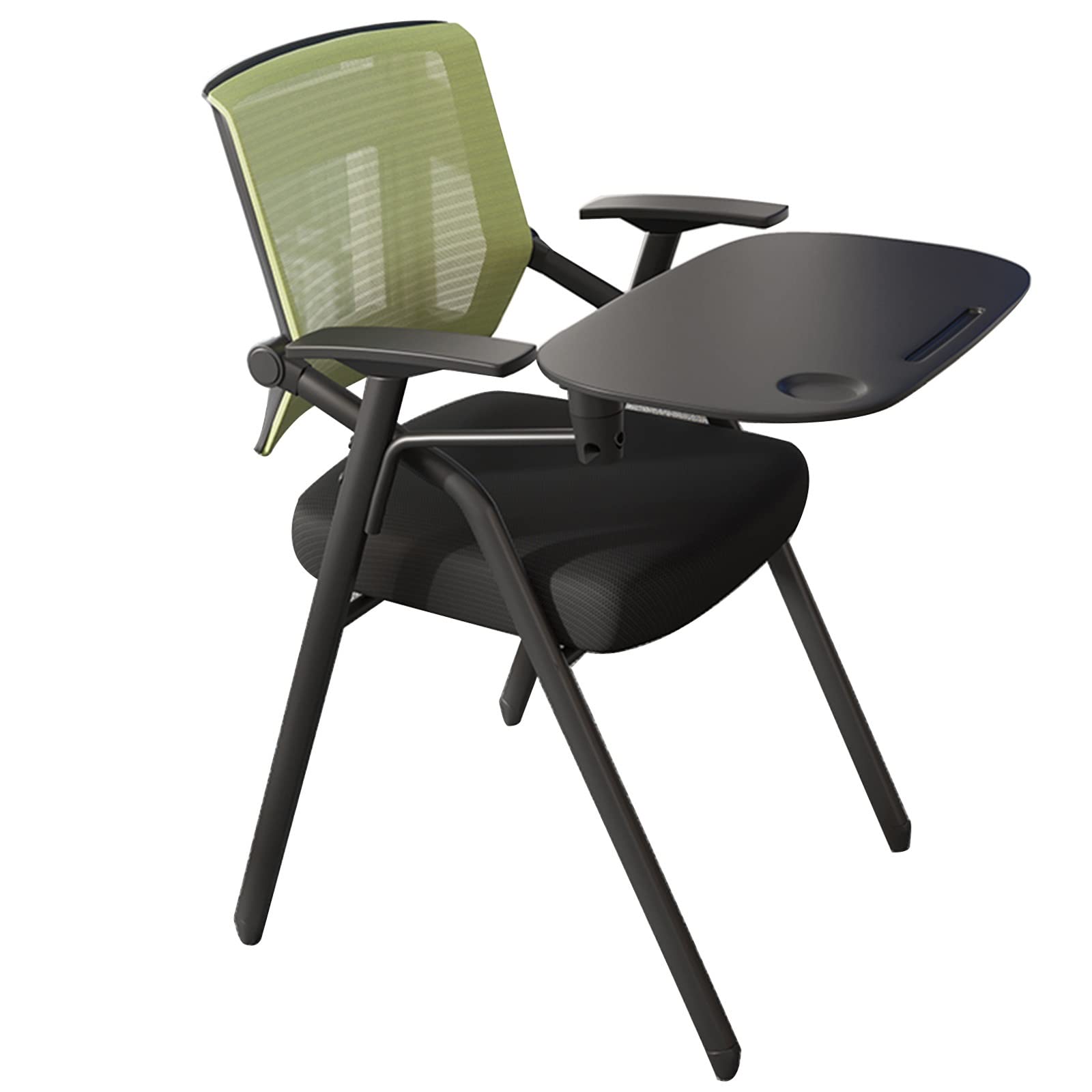 Chaise De Formation D'entreprise Avec Tableau De Table Chaise De Conférence Chaise Pliable Avec Tableau D'écriture Chaise De Bureau Peut Supporter 150 Kg (Color : Green, S : 49x57x86cm)