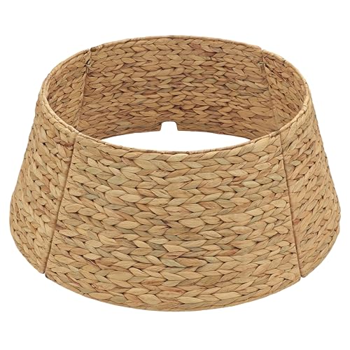 CENBOSS Rattan Christmas Tree Collar, Natural, 24 inch