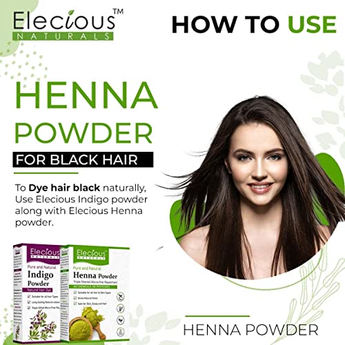 Elecious Polvo de Henna Natural para Cabello 200g miniatura 6