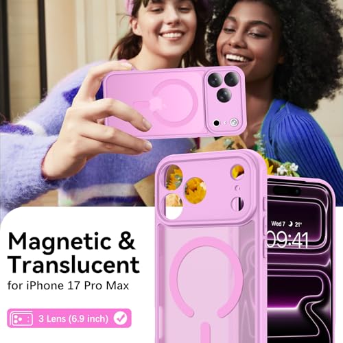 Coque iPhone 17 Pro Max BENTOBEN magnétique mate et translucide