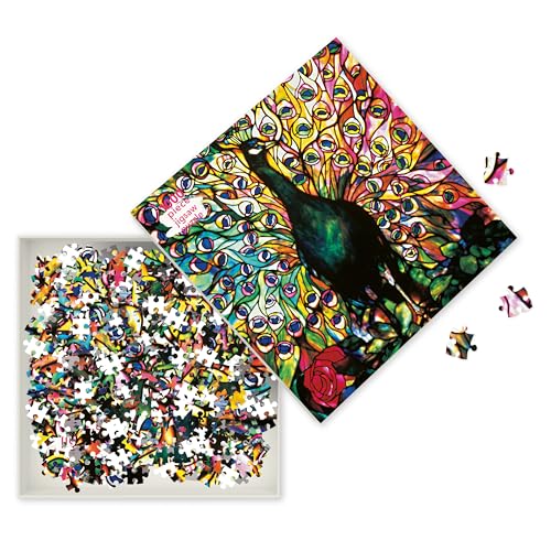 Adult Jigsaw Puzzle Louis Comfort Tiffany: Displaying Peacock: 1000-Piece Jigsaw Puzzles