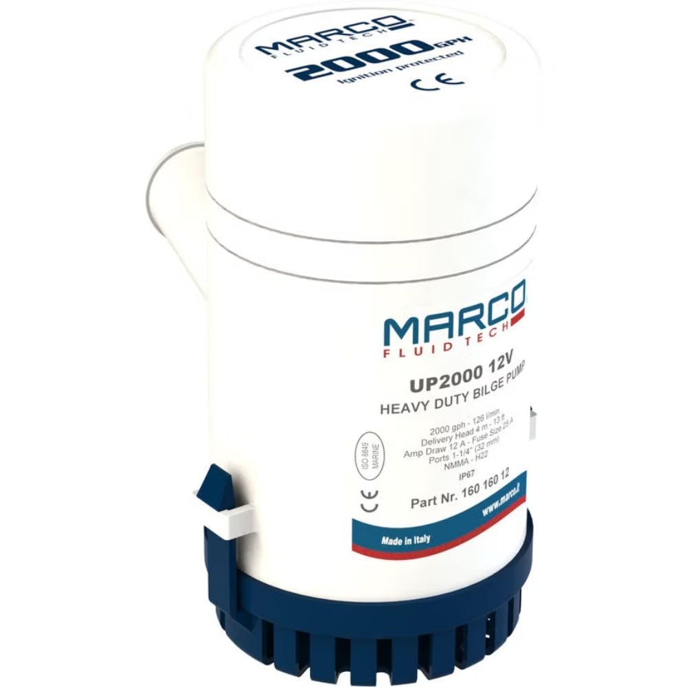 MARCO UP2000 pompa zęzowa, 24 V, 126 l/min, wysokość tłoczenia 4 m, 150 W, 16016013