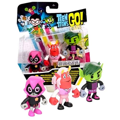 Dc Comics DXN82 Teen Titans Go! Mini Figures 3-Pack thumb #1
