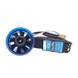 40mm 45mm 6500KV 8600KV Brushless Motor 3S/4S EDF 8 Baldes CCW/CW Ducted Fan System for RC Airplane Model Jet Plane(40mm 6500KV CCW 40A)