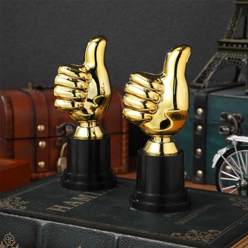 INOOMP 6Pcs Polegares Para Cima Troféus De Prêmio Pequenos Copos De Troféu De Plástico Mini Troféu D