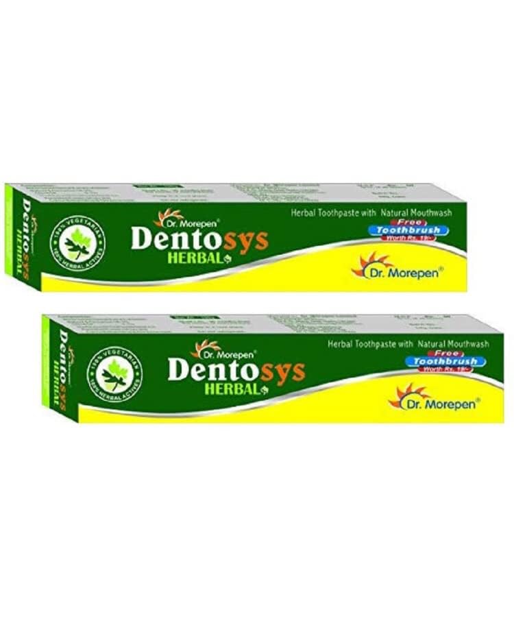 dentosys herbal toothpaste with natural mouthwash for whitening and strong teeth 100g pack of 4
