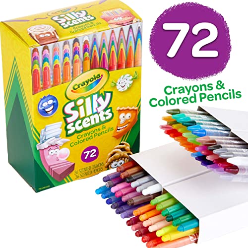 Image of Crayola Silly Scents Twistables, Scented Crayons & Colored Pencils, School Supplies, 72 Count [Amazon Exclusive]