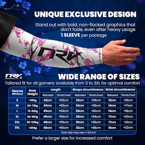 Manchette de compression gaming NRV Sakura pour eSport performance - 3