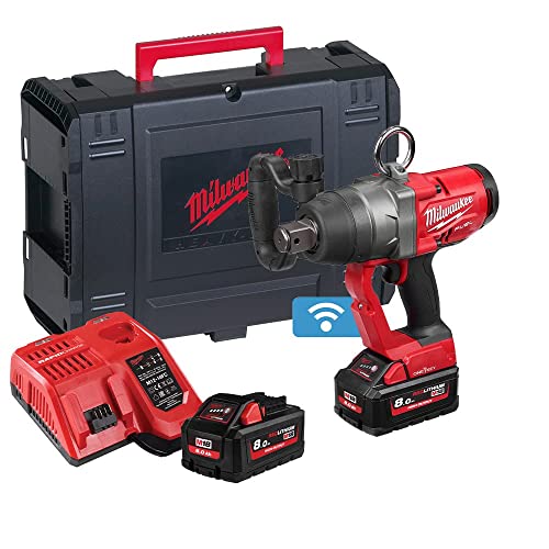 Milwaukee Power Tools M18 ONEFHIWF1-802X Fuel ONE-Key 1in Impact Wrench 18V 2 x 8.0Ah Li-ion