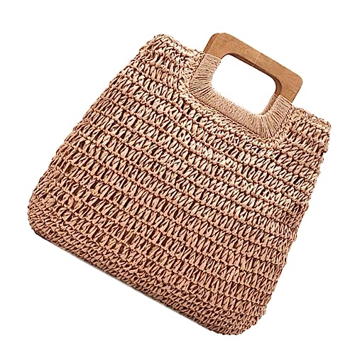 Paquet de plage tissé femme grand volume paquet à main chic et léger pour soirée en terrasse