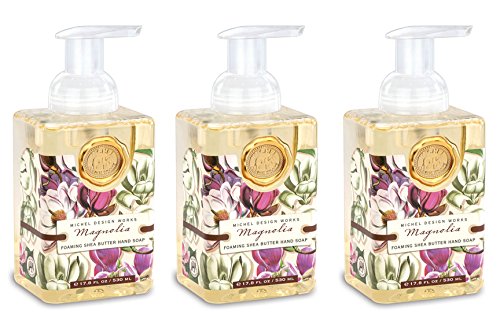 Michel Design Works Foaming Hand Soap, 17.8-Ounce, Magnolia - 3-PACK