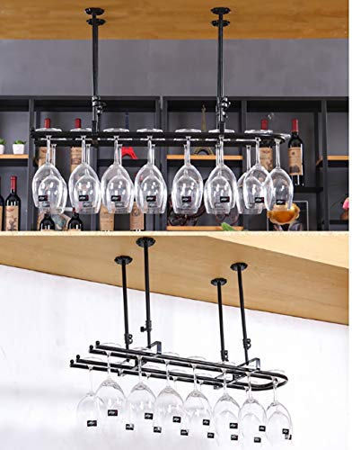 Casier à vin étagères 2 rangées DASHADAO support pot de fleur maison bar - 4