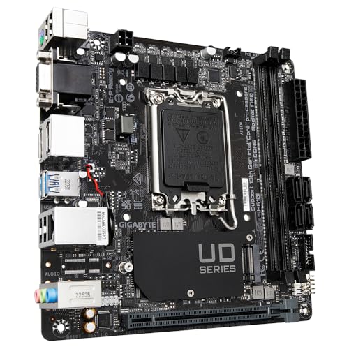 GIGABYTE H610I Carte mère Prend en charge les processeurs Intel Core 14e génération VRM numérique hybride 4+1+1 jusqu'à 5600MHz DDR5 1xPCIe 3.0 .2 LAN GbE USB 3.2 Gen 1 Neuf - vue 7