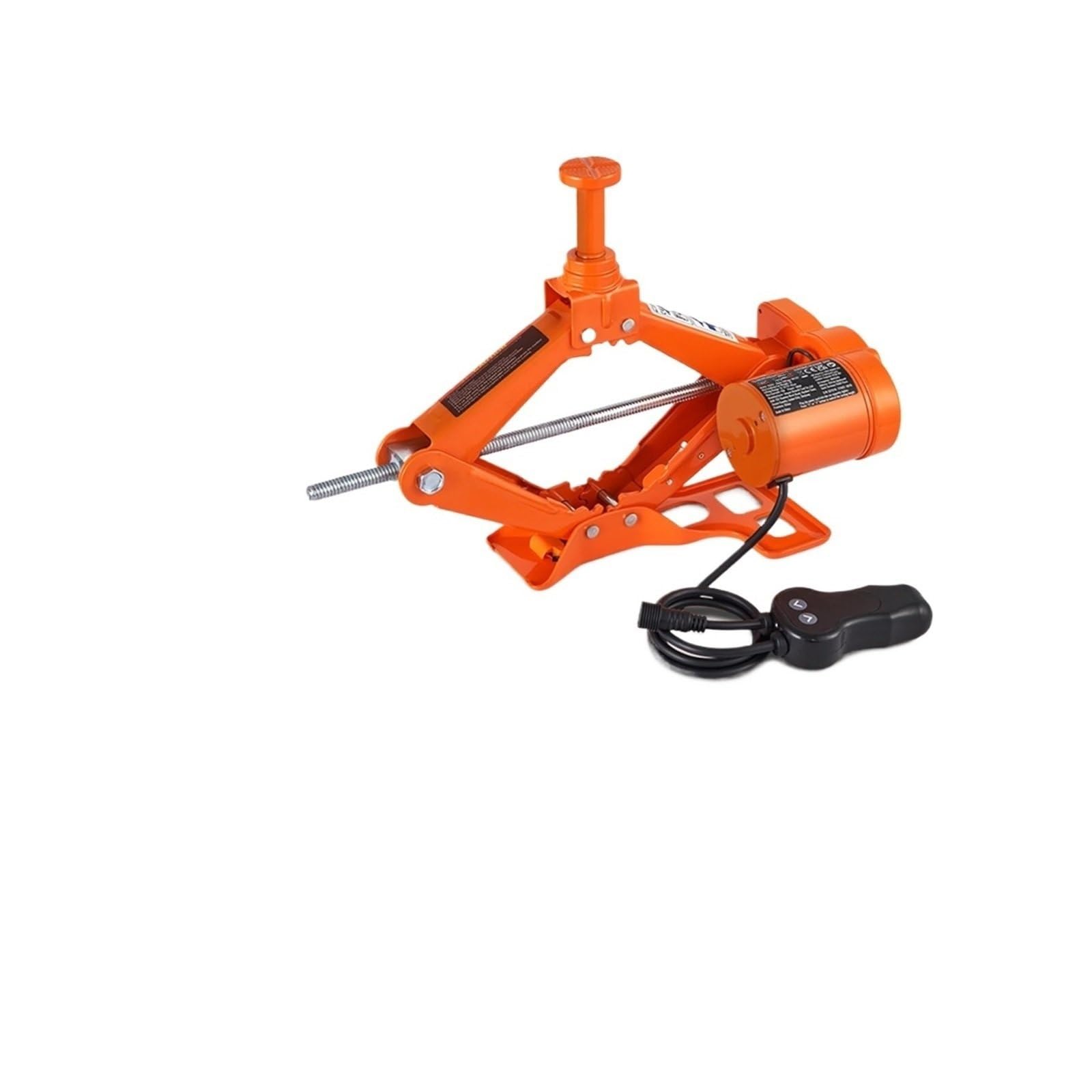 Caballete Coche Gato eléctrico para Coche, 3 toneladas/6600 Libras, Gato de Tijera eléctrico, reemplazo de Cambio de neumático portátil para camión sedán Gato Taller(3T Jack Wrench)
