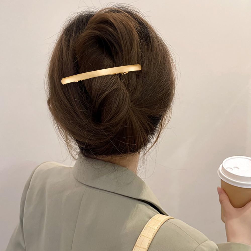 Luckycivia 6 Pack Women Hair Clip, French Styles Metal Hair Pins, Simple Retro Hair Barrettes for Women and Girls, 3 Colors - Image 5