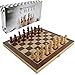 Produktbild ecope Schachspiel / magnetisches Schachbrett / Spielkassette und Figuren aus Holz