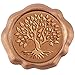 craspire 50PCS Adhésif Cire Sceau Autocollants Arbre de Vie, Timbre de Cire à Cacheter Auto-Adhésif Arbre de Vie Autocollants de Sceau D'Enveloppe pour Sceller Les Cartes D'Enveloppe Emballage Cadeau