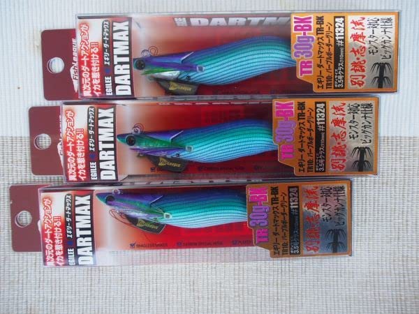 ダートマックス　TR tr パープル ボーダー グリーン 他　10個 新品 DAIWA（釣り） フィッシュリーグ エギリー・ダートマックス 30g