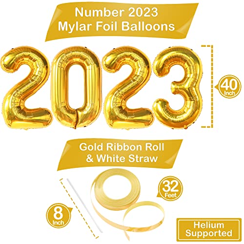 Big-40-Inch-Gold-2023-Balloons-Numbers-New-Years-Eve-Party-Supplies-2023-New-Years-Decorations-2023-Balloons-Gold-Happy-New-Year-Decorations-2023-NYE-Decorations-2023-Gold-Balloon-Graduation