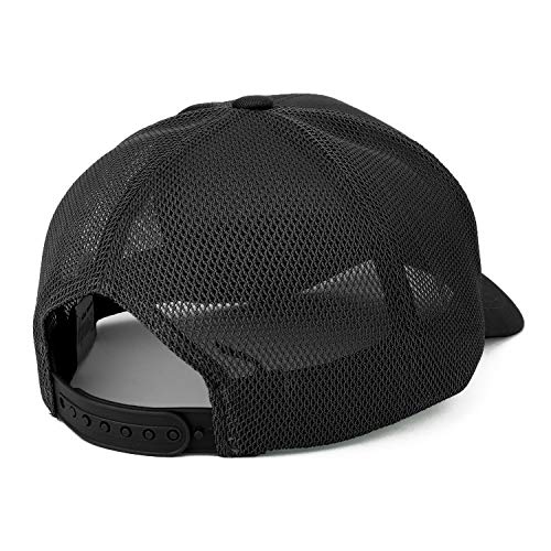 Image of Trendy Apparel Shop Oversize XXL Structured Trucker Mesh Baseball Cap