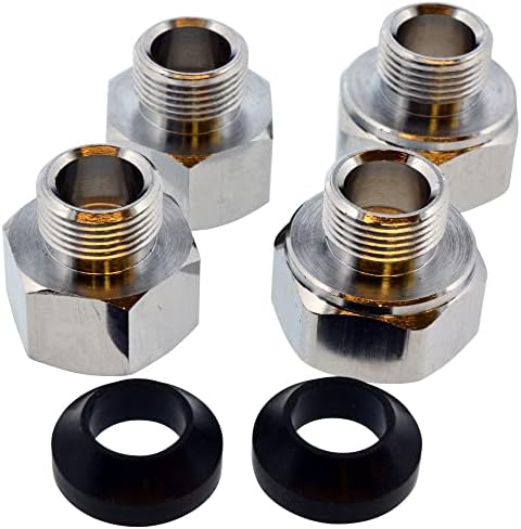 Jones Stephens C25446 Chrome Plated 1/2" x 3/8" PEX Compression Adapter fits Delta Faucets