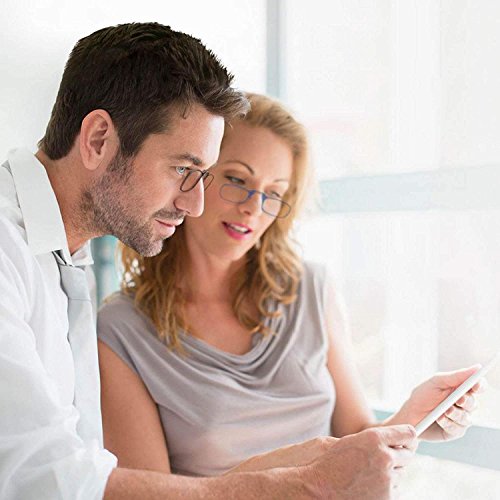 Óculos de leitura ThinOptics + Estojo Preto e Armação, 2.50