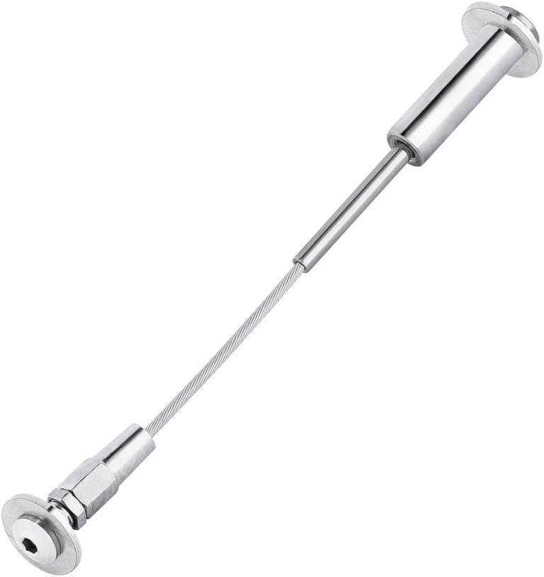 Stainless Steel Cable Quick Lock Swageless Assembly Type 2 for 1/8 Inch Wire Rope Cable for Wood Post on Rail Deck (10 Feet)
