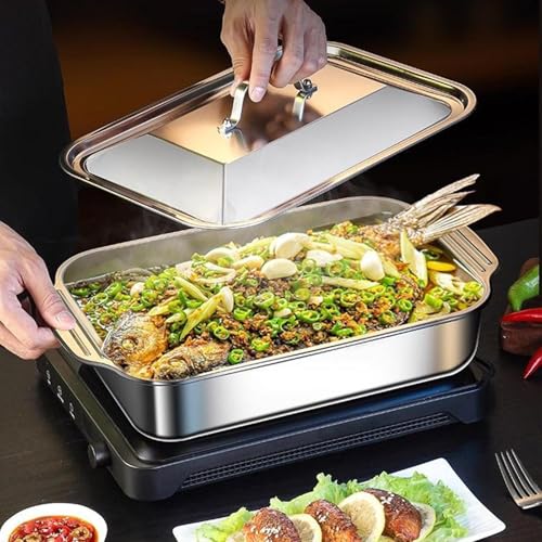 Utensilio de cocina resistente al calor de acero con tapa 4