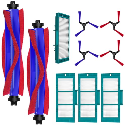 Tecasa Pièces de Rechange pour Dyson Spot+Scrub AI Aspirateur, Kit d'Accessoires avec Brosse Principales, Filtres HEPA et Brosse Latérales